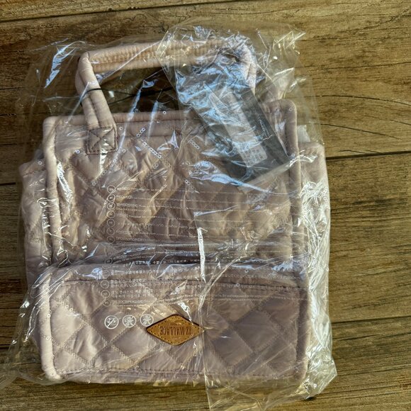 MZ Wallace Mini Box Tote XS Color: Rose Rec With Sequin $265 - Picture 7 of 7